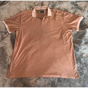 Original Supersoft by Bruno Milano Mens XL Polo Shirt Heather Brown Short Sleeve